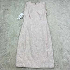 NWT Calvin Klein Jacquard Sleeveless Sheath Dress